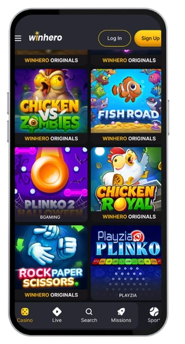 WinHero Casino register